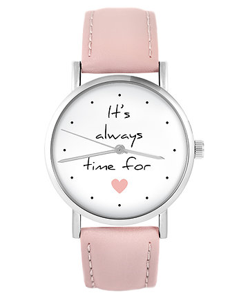 Zegarek - It is always time... - pudrowy róż, yenoo