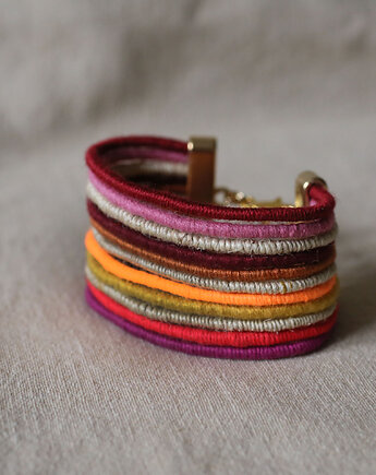 Bransoletka minimalistyczna ze sznurków, VZORKO