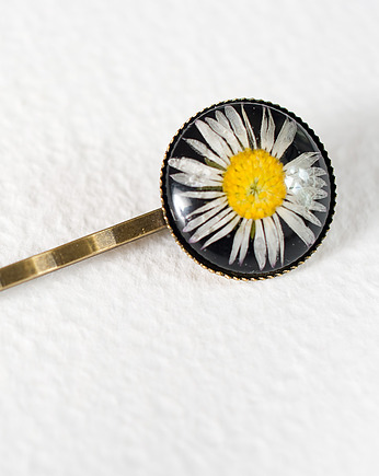 Wsuwka do włosów ze stokrotką w żywicy., So Jewelry