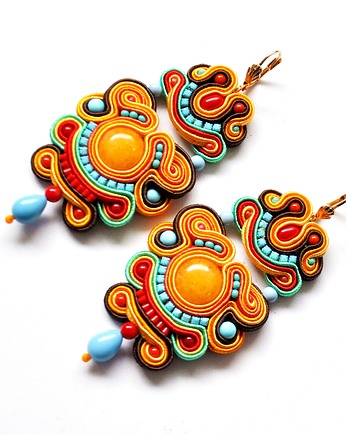 Sutaszowe kolczyki TANGER, Sylwia Żak