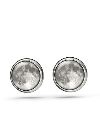 Kolczyki sztyfty - Księżyc - mini, yenoo