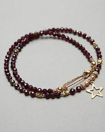 Granaty choker vol. 14w /05.12.24/- Szlachetna kolekcja, KiKa pracownia