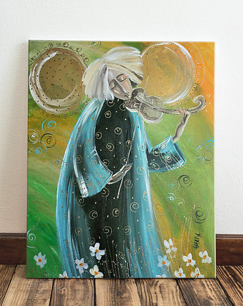 Anioł grający na skrzypcach. Giclee, 4mara Marina Czajkowska