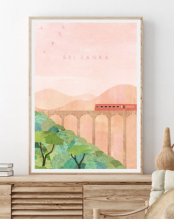 Sri Lanka - vintage plakat art giclee, minimalmill