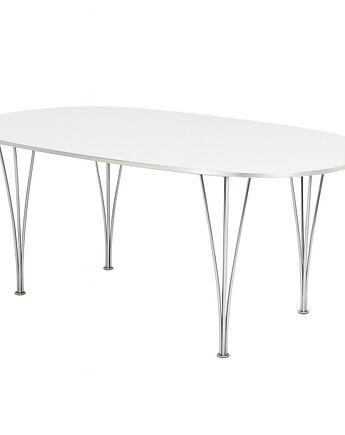 Stół Fritz Hansen Superellipse, Dania, lata 90., biały laminat 130, Relikt design