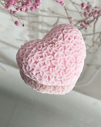 Świeca sojowa ekologiczna dekoracyjna "Flowers Heart" 60x35mmv, Coccola JEWELLERY