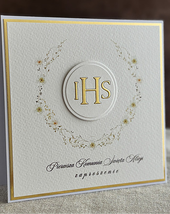 Zaproszenia na komunię, wzór 51C, Anna Art and Crafts