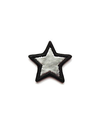 Naszywka Metallic Silver Star, OSOBY - Prezent dla dziewczynki