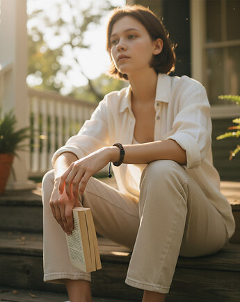 Turmalin i drewno bransoletka, galeria nuit