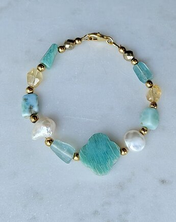 Bransoletka intuicyjna (#4), pozłacana, Studio Gazela