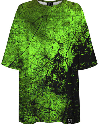 DR.CROW T-shirt Damski Oversize Green Wall, DrCrow