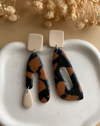 Wiszące asymetryczne kolczyki ALE 30, ALE STUDIO