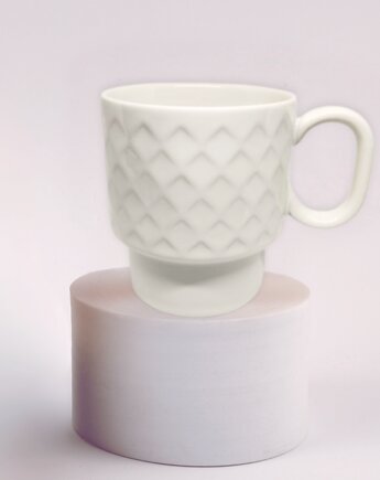 Mały kubek na kawę, biała mini-majsterszolka 250 ml, DODUMU