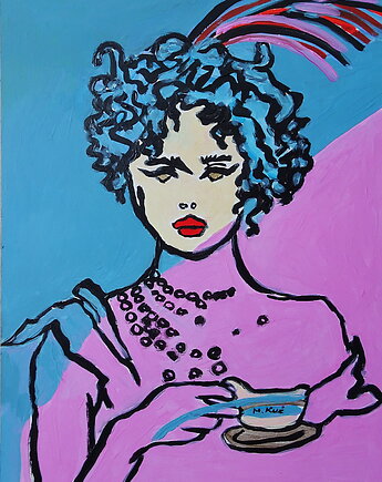 Obraz do salonu portret anna karenina, alice oil on canvas
