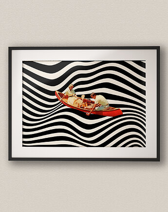 Plakat poziomy Rejs - Kolaż Fine Art, DAPIDOKA