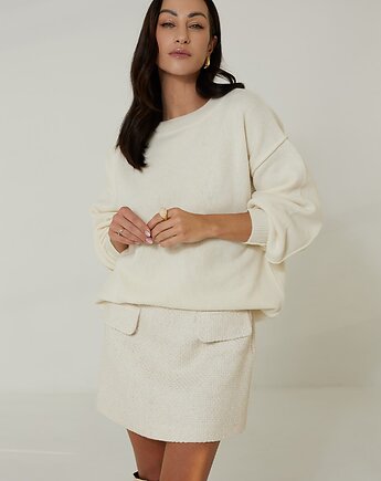Sweter Cashmere Hug Ecru, MKTP