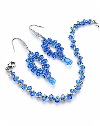 Komplet Biżuterii Sapphire Clarity - Bransoletka i Kolczyki, STAGHORN