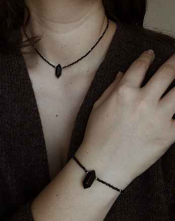 Komplet naszyjnik i bransoletka z onyksu, Chmolowska Jewellery
