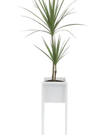 Kwietnik Metalowy CUBO 50cm biały, JAKPOLDESIGN