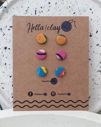 Minikolczyki 3pack, Hellaclay