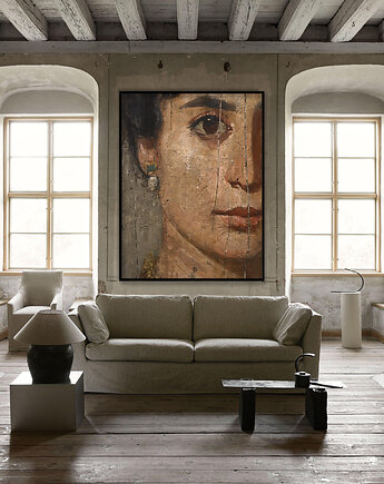 Portret kobiety - obraz na płótnie lub plakat, Dekoracje PATKA Patrycja Kita