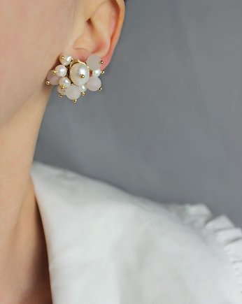 2 w 1 kolczyki pozłacane-Zawieszka "Morwa", Ker Jewellery