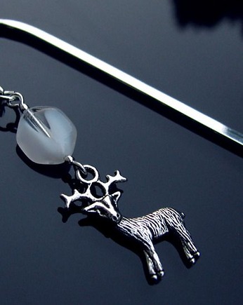 Świąteczna zakładka do książki - Rudolf, Hundred Bookmarks