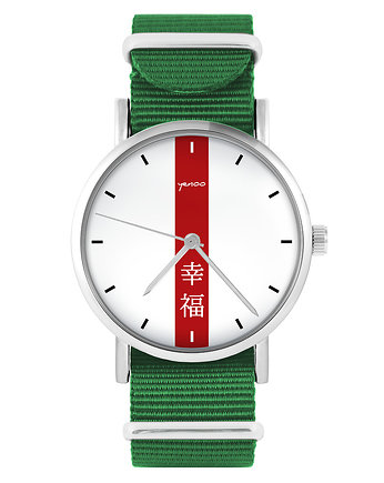 Zegarek - Szczęście - zielony, nylonowy, yenoo