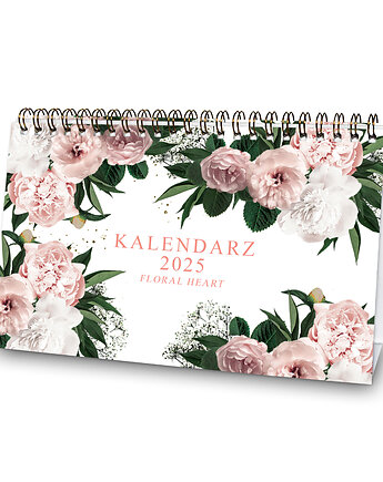 Kalendarz biurkowy 2025 Floral na biurko stojący, Planerum