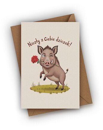 Kartka dla chłopaka - Niezły z Ciebie DZICZEK!, Czarna Owca Karteczki