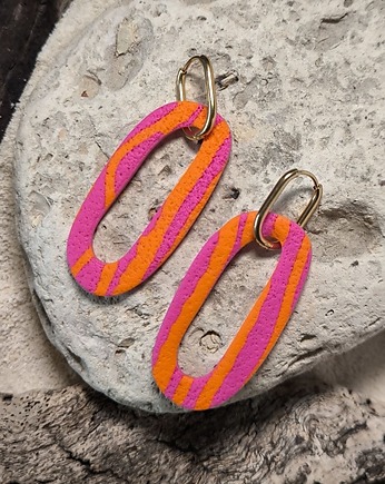 Loopy kolczyki szalona PANTERKA, sploteka