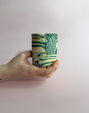 Czarka / kubek nerikomi zielony II, mezkla studio