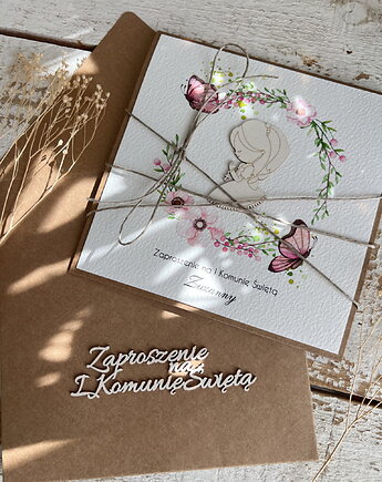 Najpiękniejsze zaproszenia handmade komunijne, na komunię, sorte