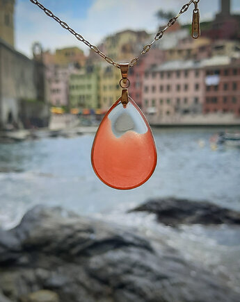 Łososiowy wisior Dolci, Figa handmade accessories