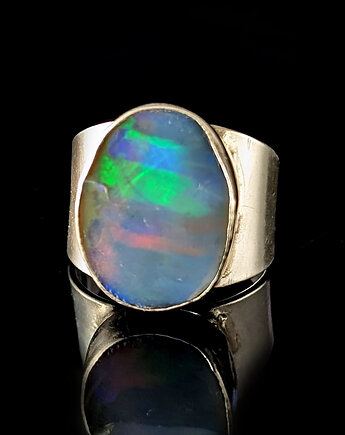 Pierścionek Islandia- opal, Pracownia Neores