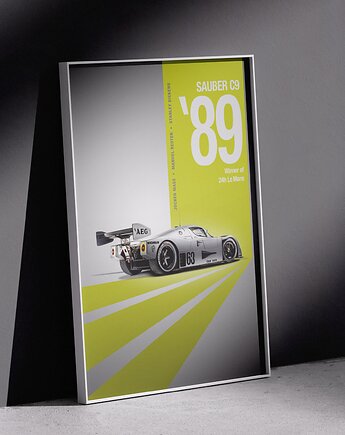 Plakat Motoryzacja -  Sauber C9, Peszkowski Graphic