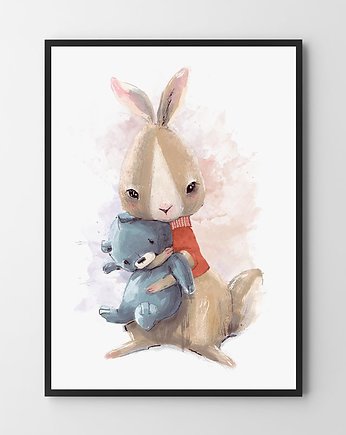 Zajączek  - plakat dziecięcy, HOG STUDIO