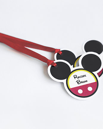 Etykietki personalizowane MYSZKA MICKEY, WOW party