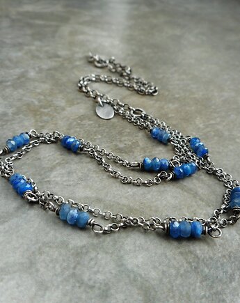 Naszyjnik z kianitem srebro 925, Lahovska