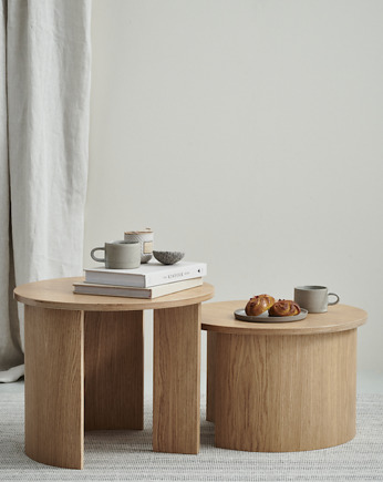 Stolik kawowy GIRO Large  dąb, NUDO design 