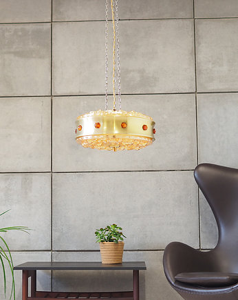 Lampa wisząca, duński design, lata 80, produkcja: Dania, Przetwory design