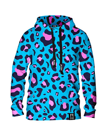 Damska Bluza z kapturem Leopard Blue, DrCrow