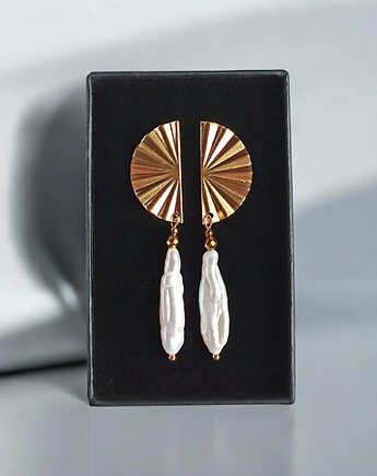 Długie perły : kolczyki : wyjątkowy prezent PREMIUM : II, kaktusia