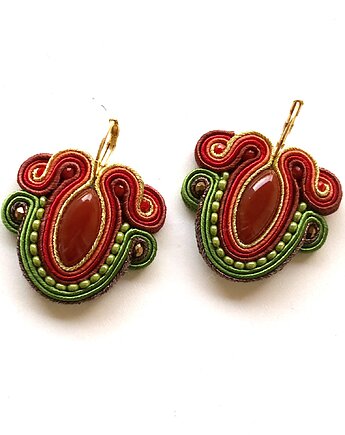 Sutaszowe kolczyki AUTUMN, Sylwia Żak