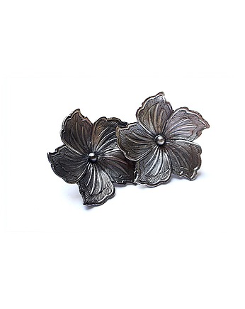 Kolczyki srebrne Flower, Katia i krokodyl