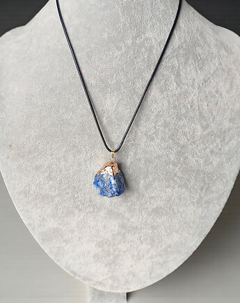 Surowy geometryczny sodalit wisiorek, KEIT