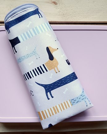 Etui. Wzór:  Jamniki, CatooLabel