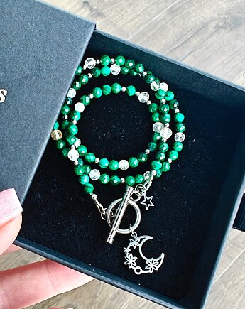 Klasyczny malachit i cytryn, NESSING handmade