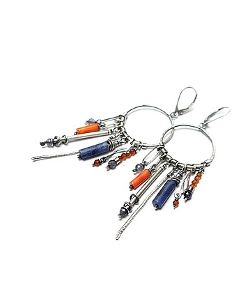 Kolczyki srebrne Patyczki vol. 11, Katia i krokodyl