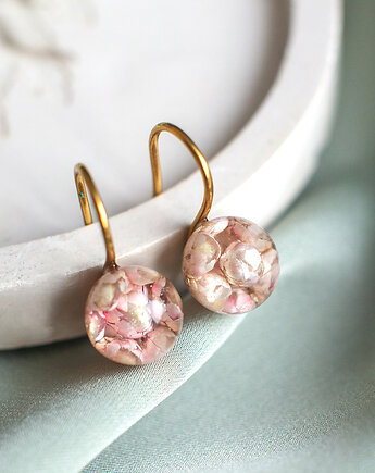 Kolczyki z ozothamnusem, nature gift